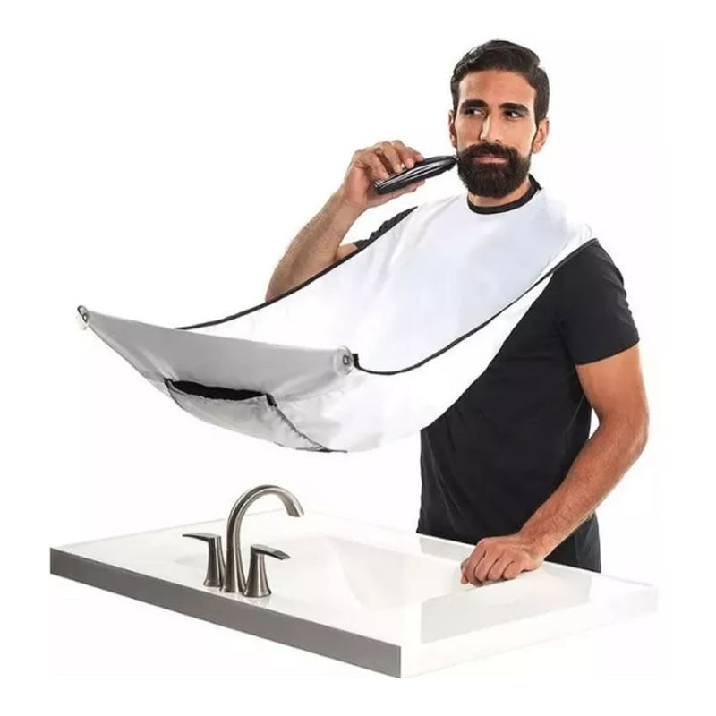 Delantal Capa Barba Afeitado 2 Chupas