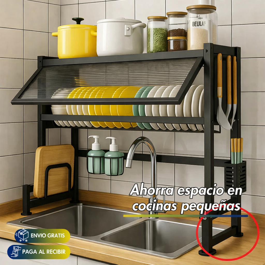 Escurridor Multiuso + Kit De Regalo Juego De Cuchillos