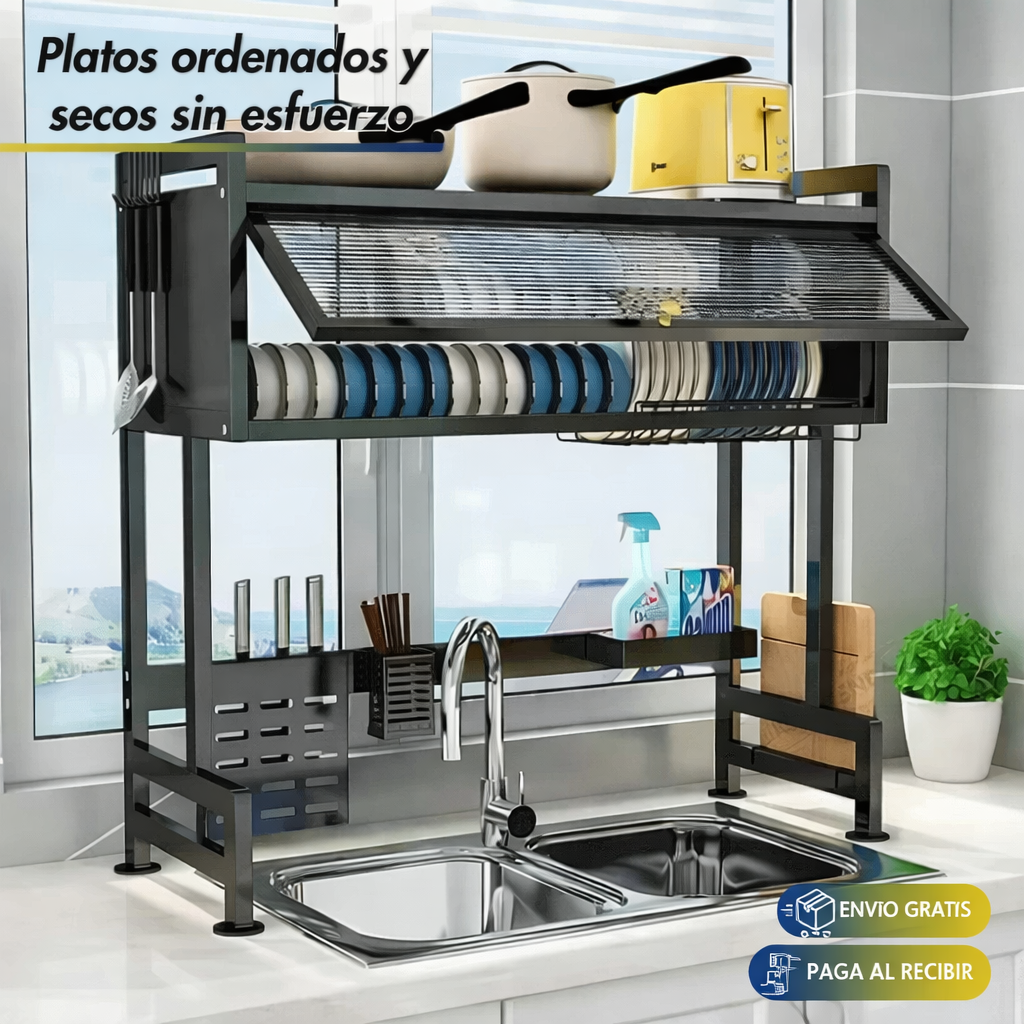 Escurridor Multiuso + Kit De Regalo Juego De Cuchillos